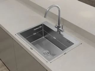 Мойка кухонная GranFest METAL 6045 нерж нержавеющая сталь